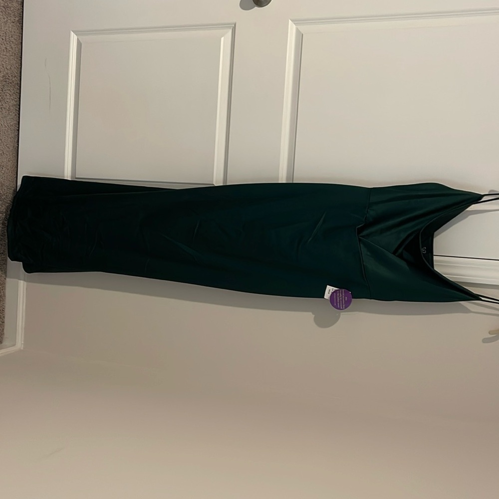Nala Cowl Neck Satin Formal Dress